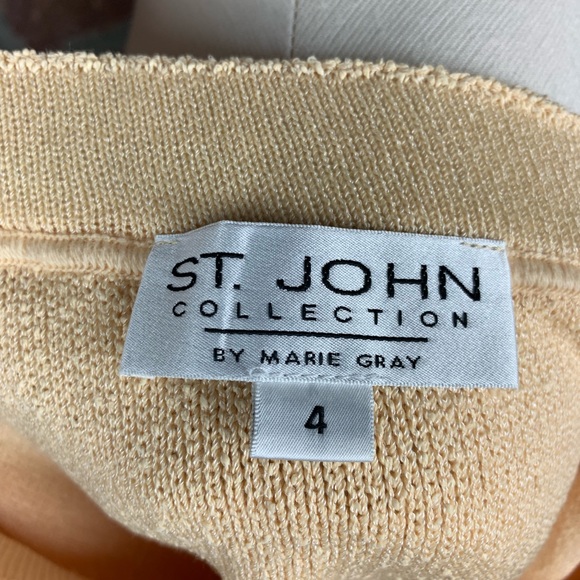 St. John Santana Knit Yellow Skirt, Sz 4 - Picture 7 of 8